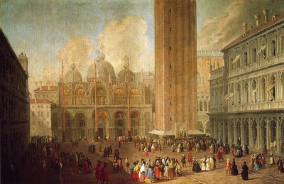 Piazza San Marco, Venecia, c.1722 de Luca Carlevaris